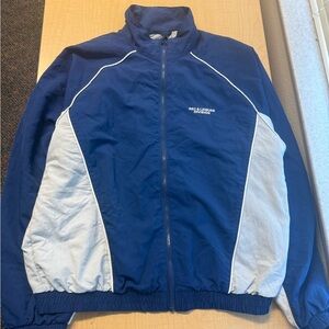 Hollister Blue and Gray Windbreaker